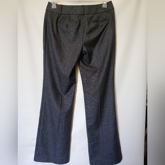 Loft Ann Taylor Womens Julie Trouser Size 4 Color Grey Navy Blue - Picture 2 of 11